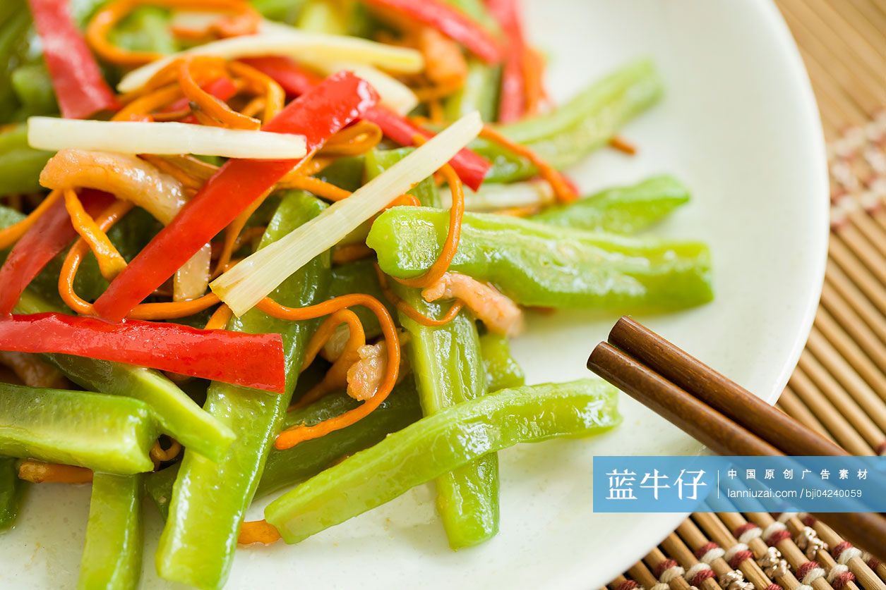 金草虾炒凉瓜柳