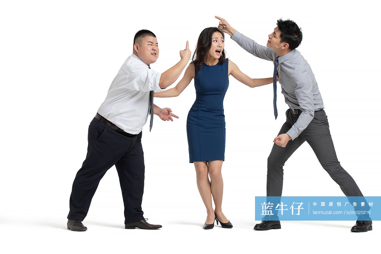 商务人士吵架