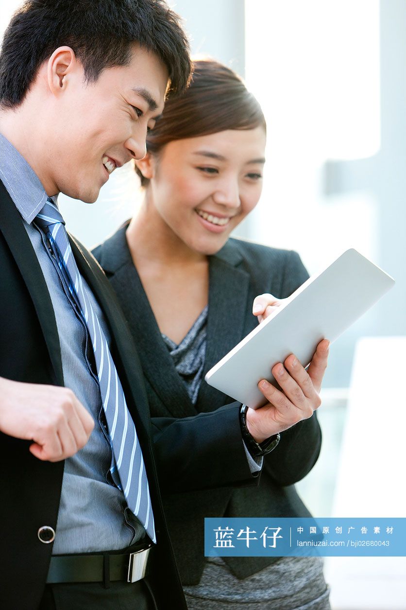 商务人士用平板电脑