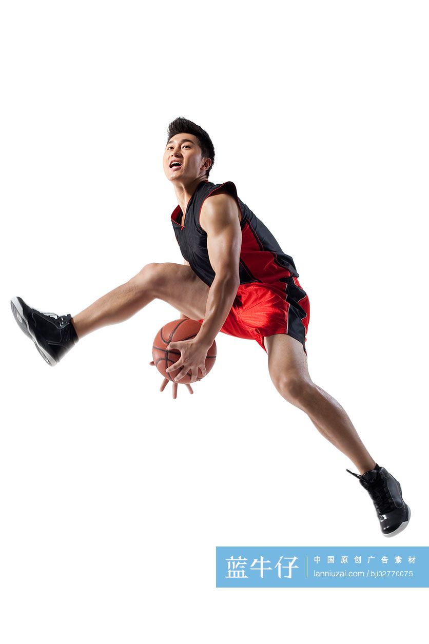 篮球运动员胯下传球