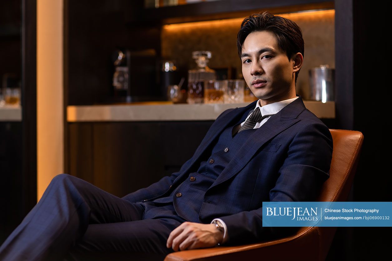 Portrait of elegant Chinese businessman