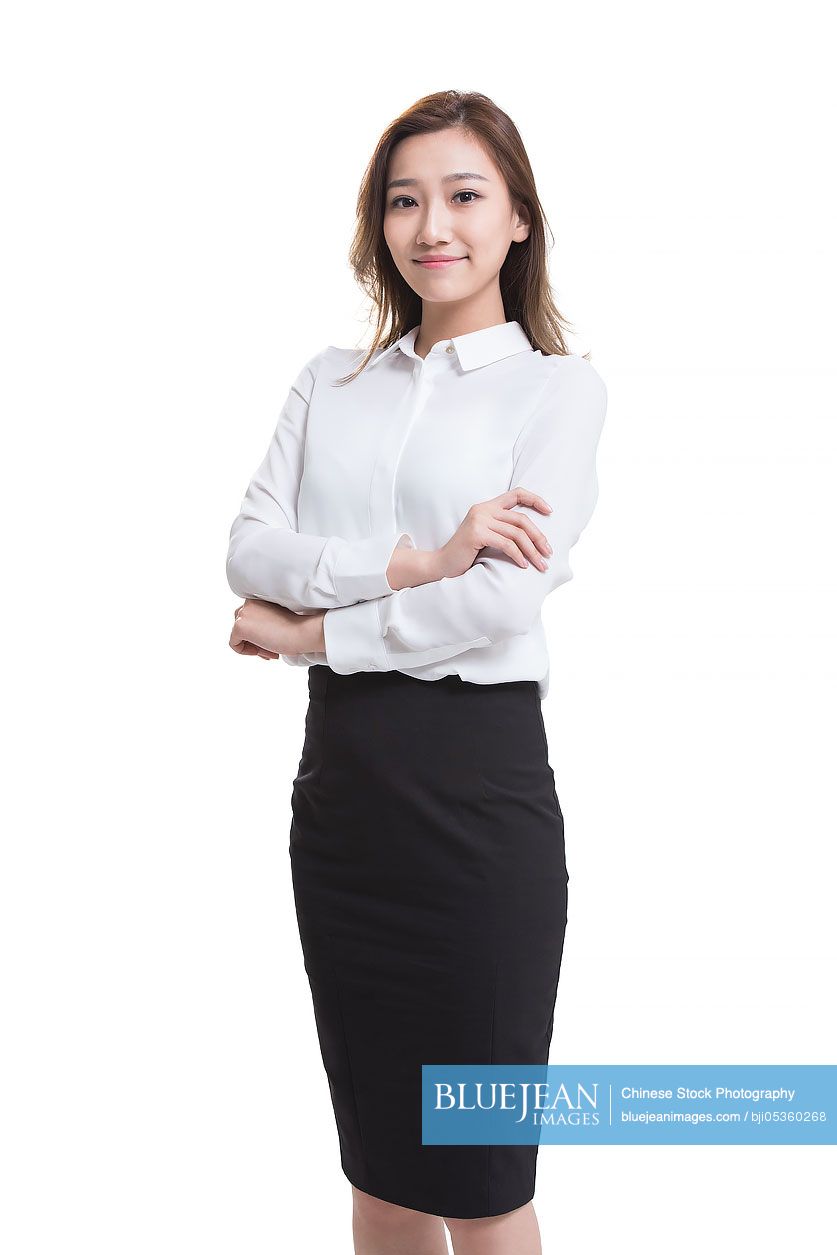 Portrait of confident young Chinese businesswoman