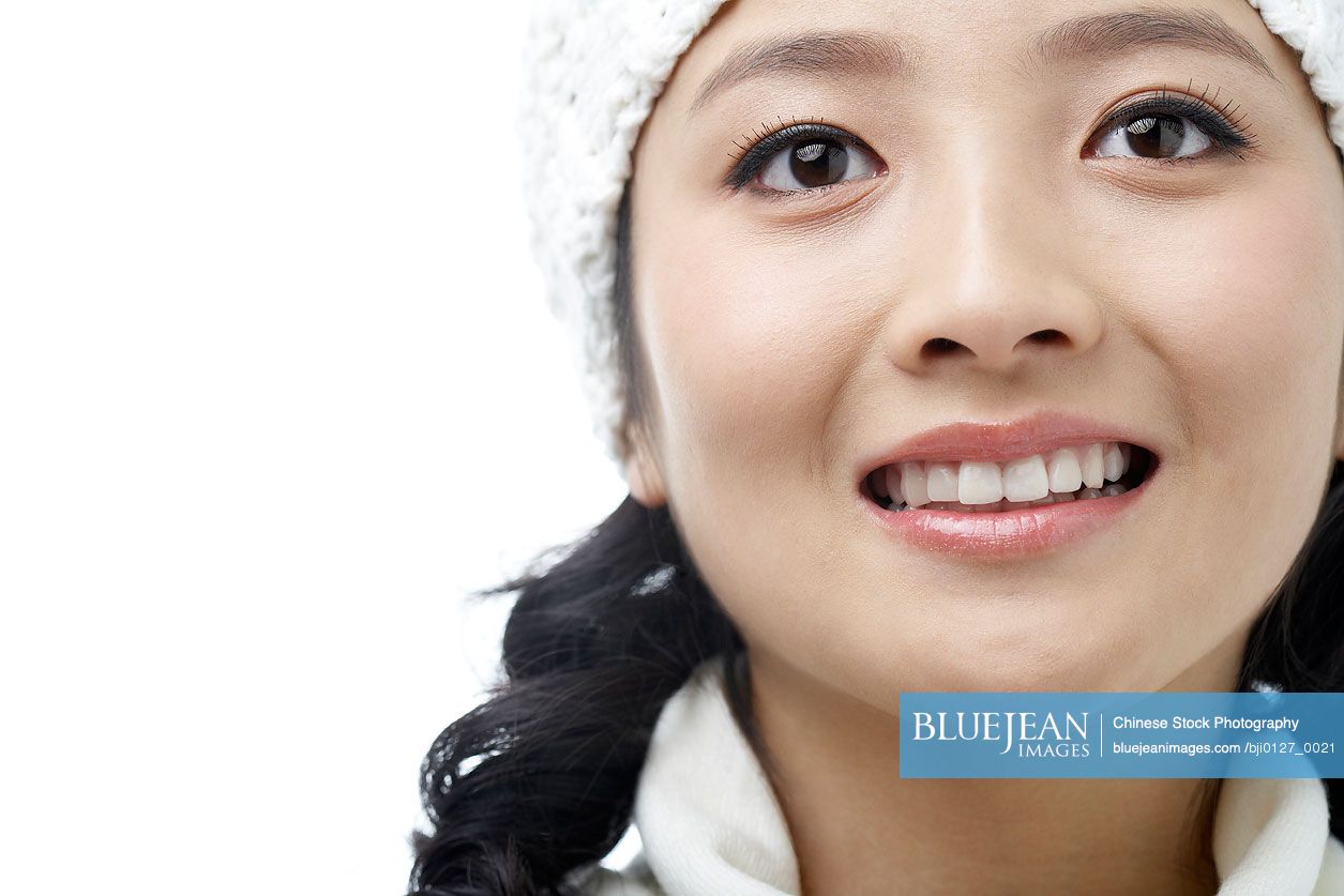 Chinese young woman smiling