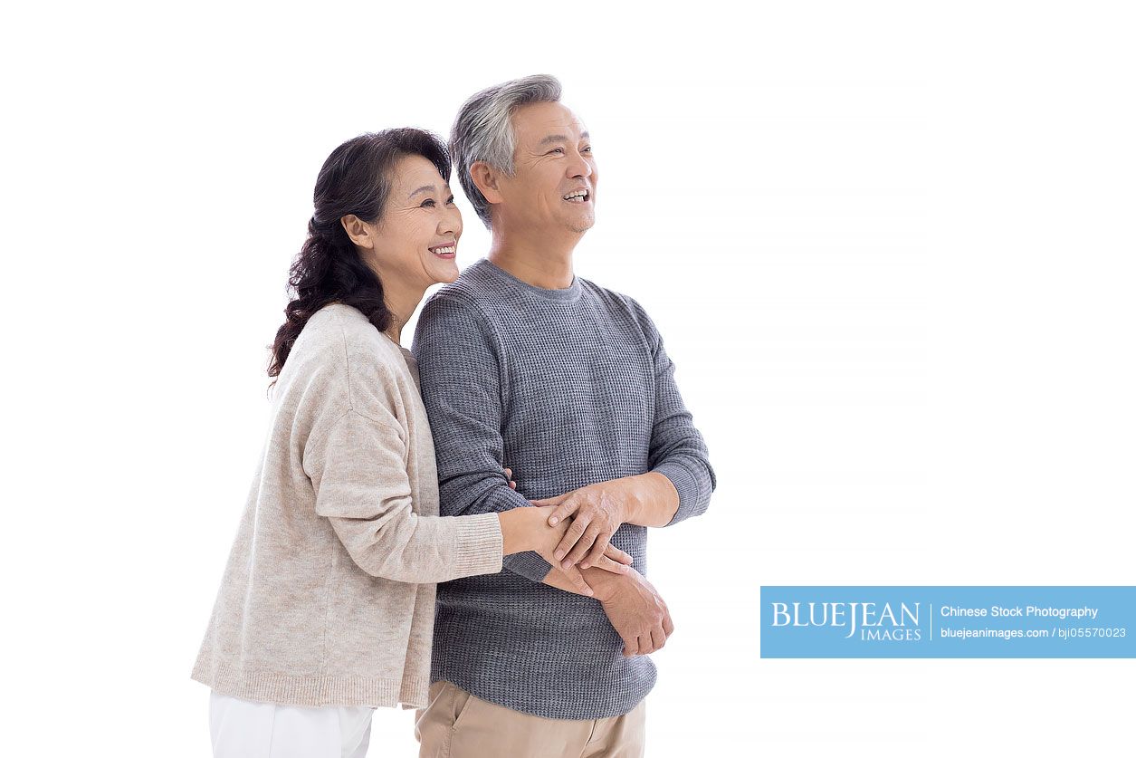 Happy senior Chinese couple