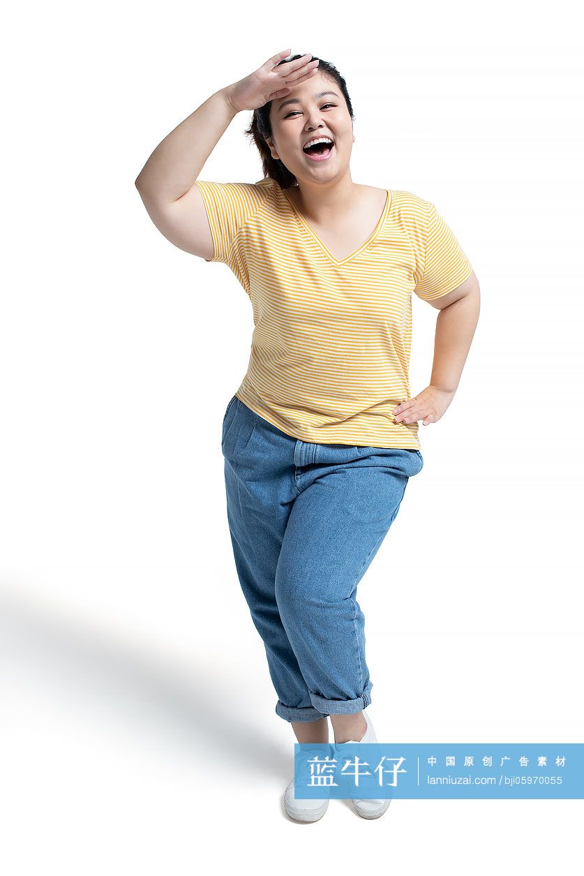 快乐的年轻女士