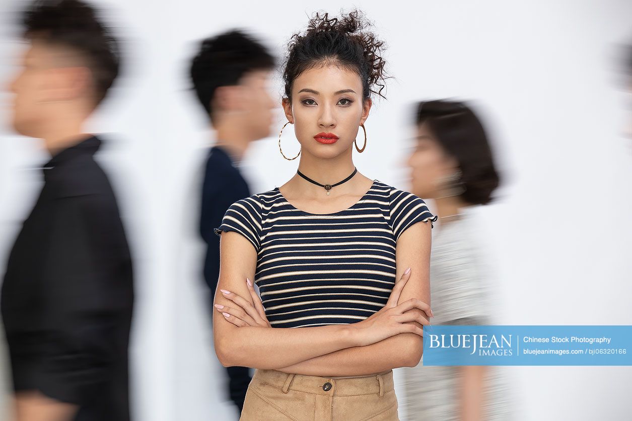 Fashionable young Chinese people