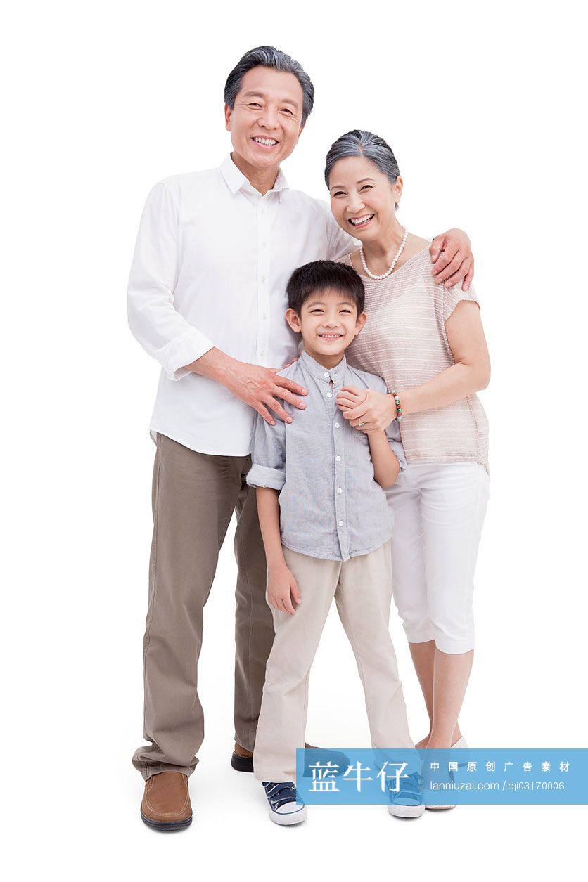 祖孙三人肖像