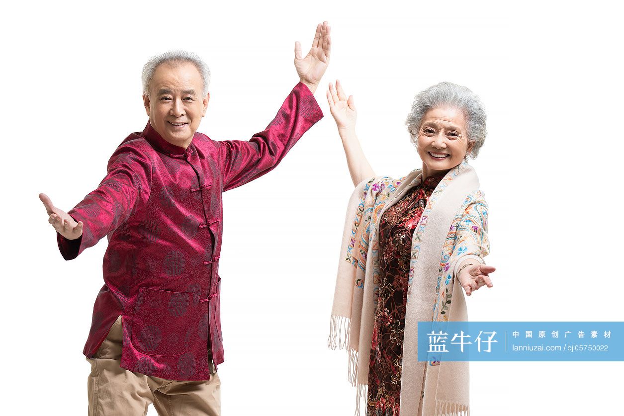 快乐的老年夫妇-蓝牛仔影像-中国原创广告影像素材