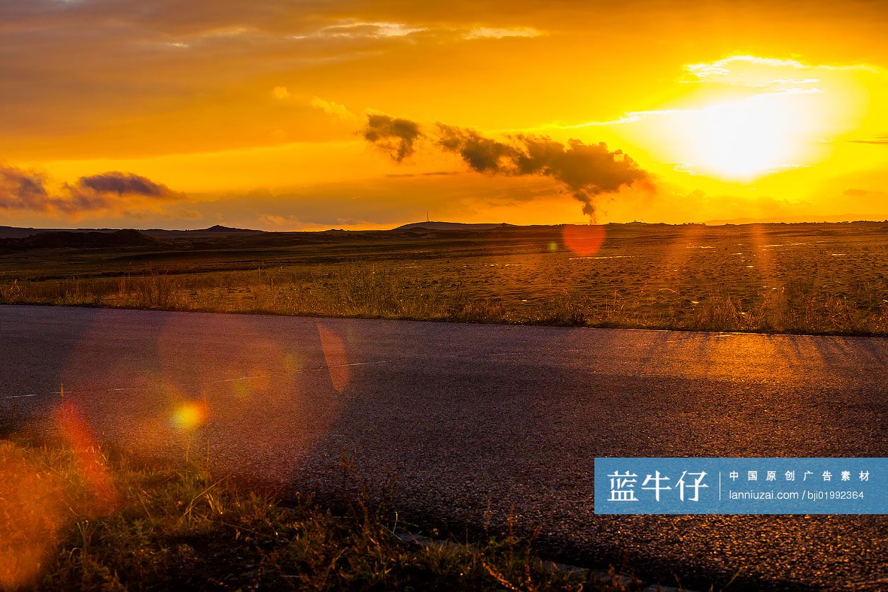 内蒙古日落美景