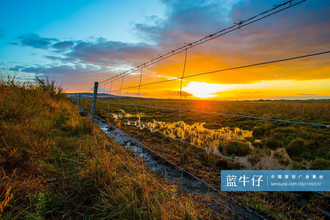 内蒙古日出美景