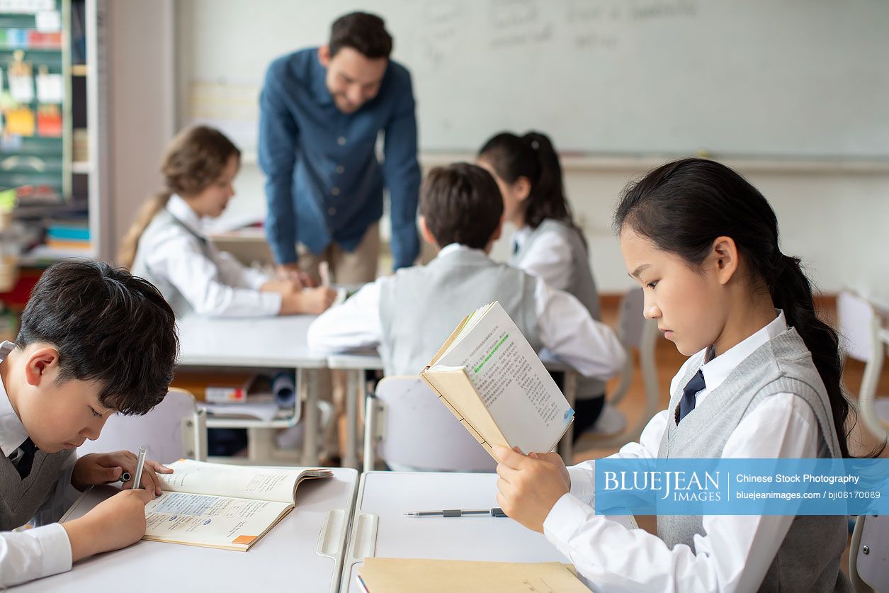 Students learning in classroom