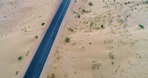 Desert road,4K