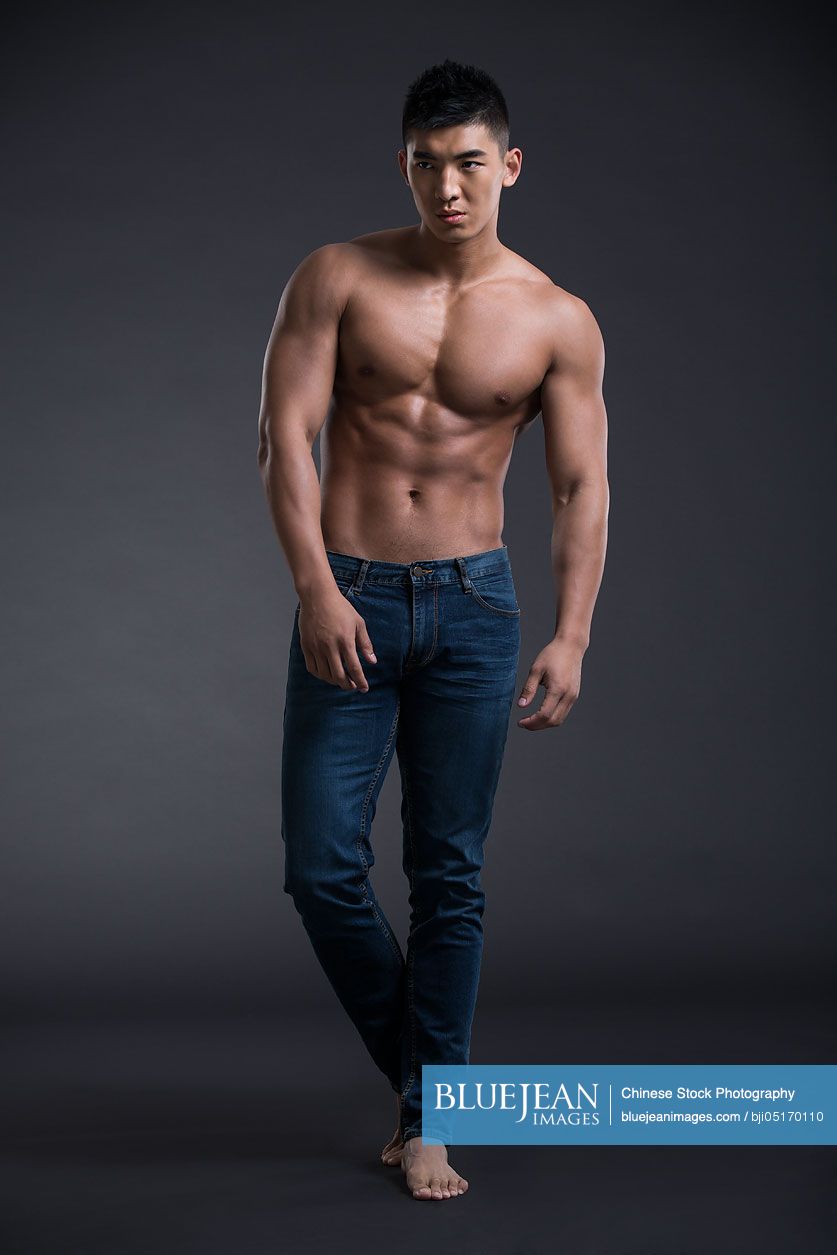 Young Chinese muscular man