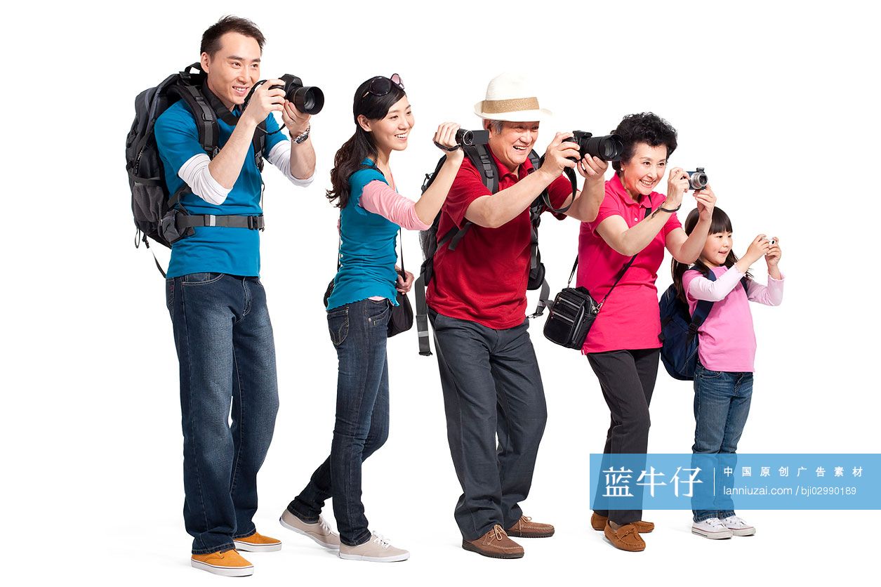 全家人旅游肖像