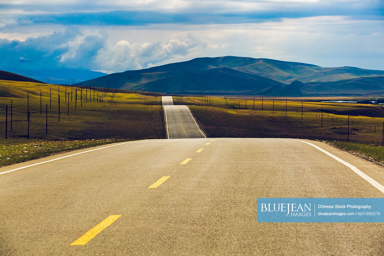 Highway in Xinjiang Province