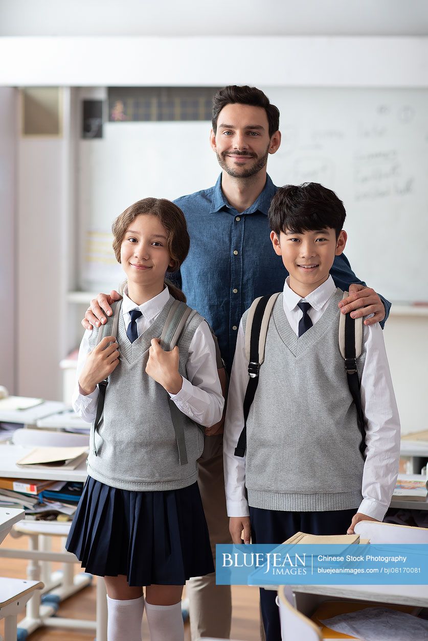 Teacher and students in classroom