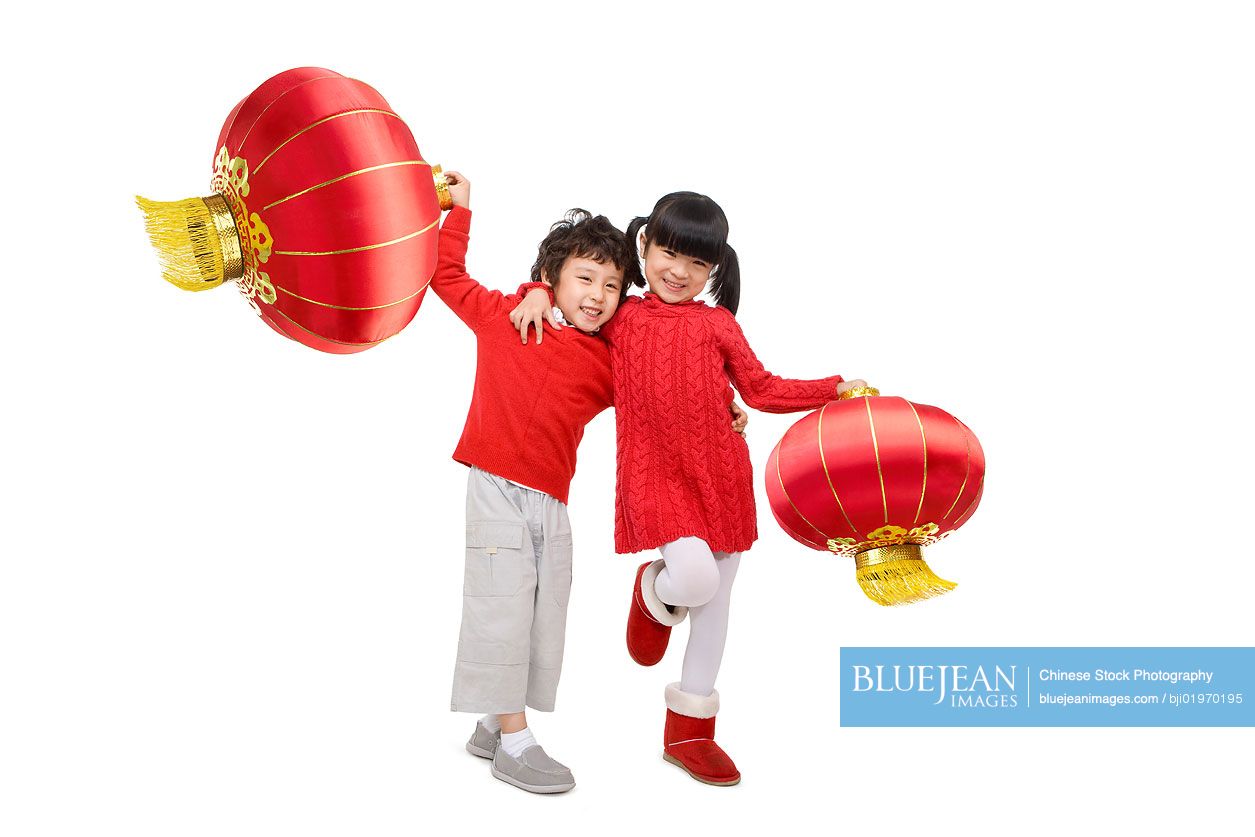 Kids celebrating Chinese New Years