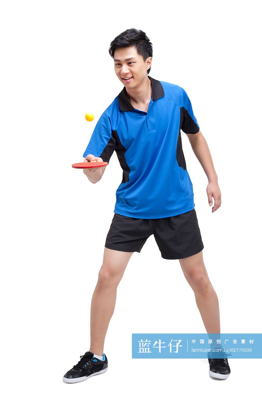 乒乓球运动员颠球