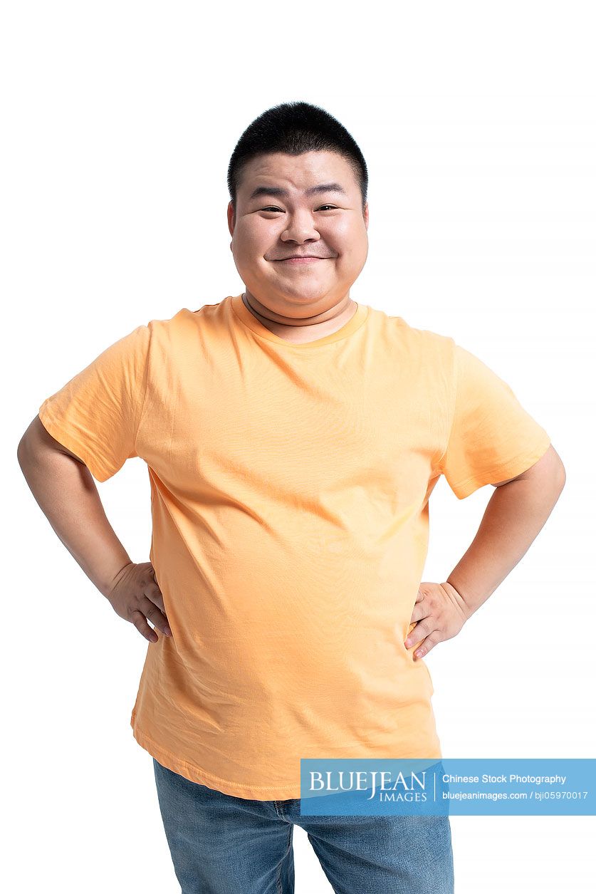 Happy young Chinese man