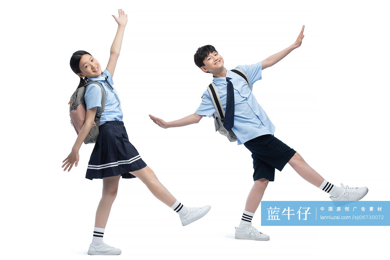 棚拍快乐的学生