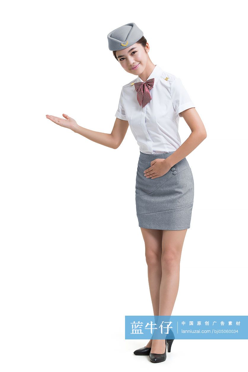 微笑空姐肖像