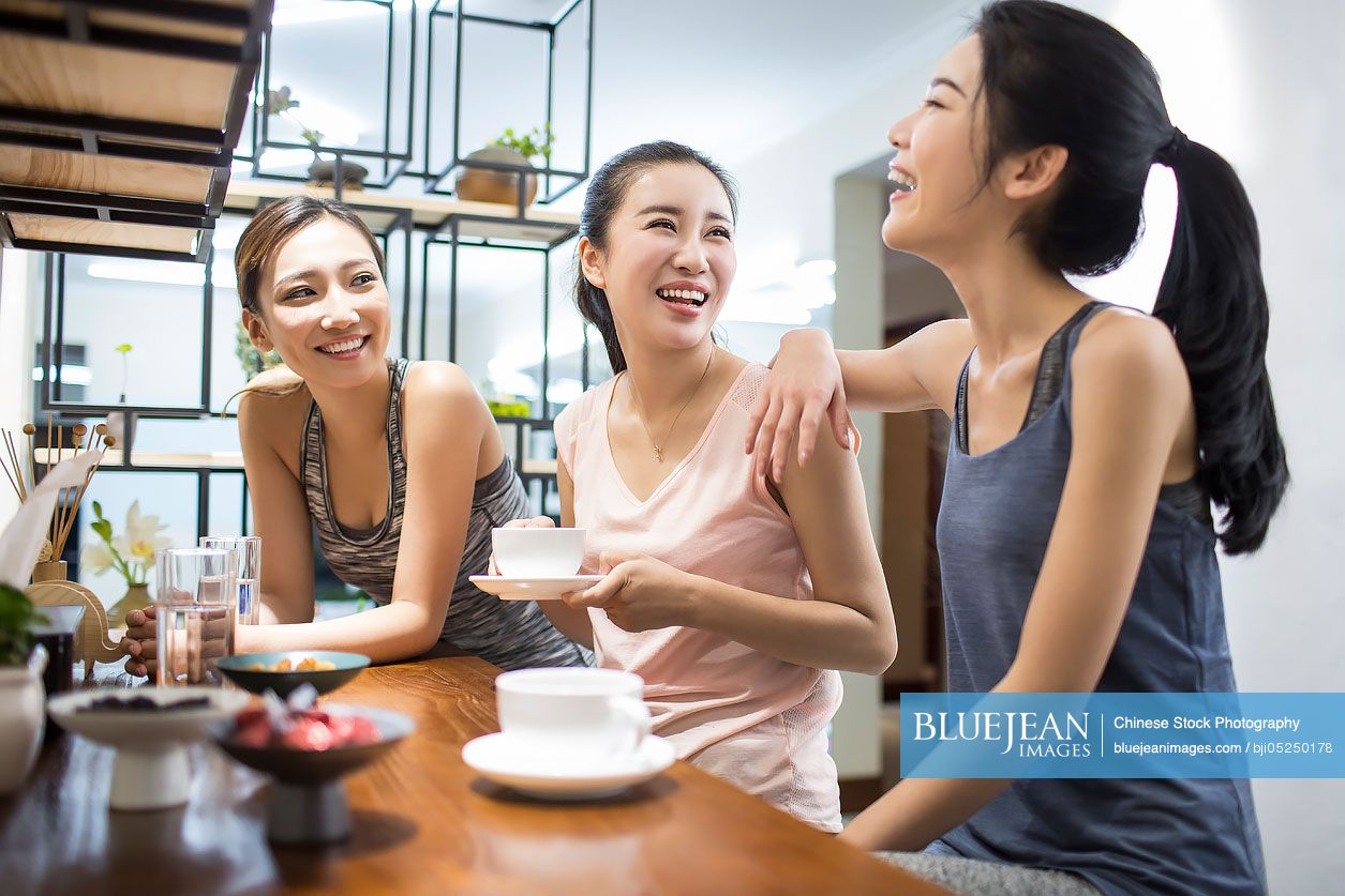 Best female friends drinking coffee