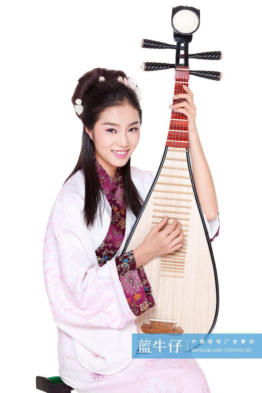 古装美女弹琵琶
