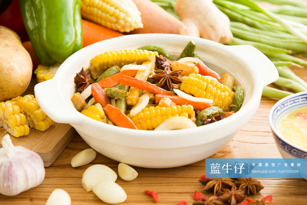 各式蔬菜和菜肴