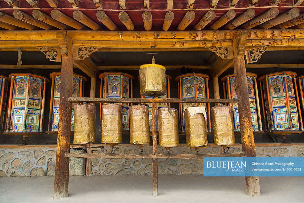 Prayer Wheel in Qinghai province, China