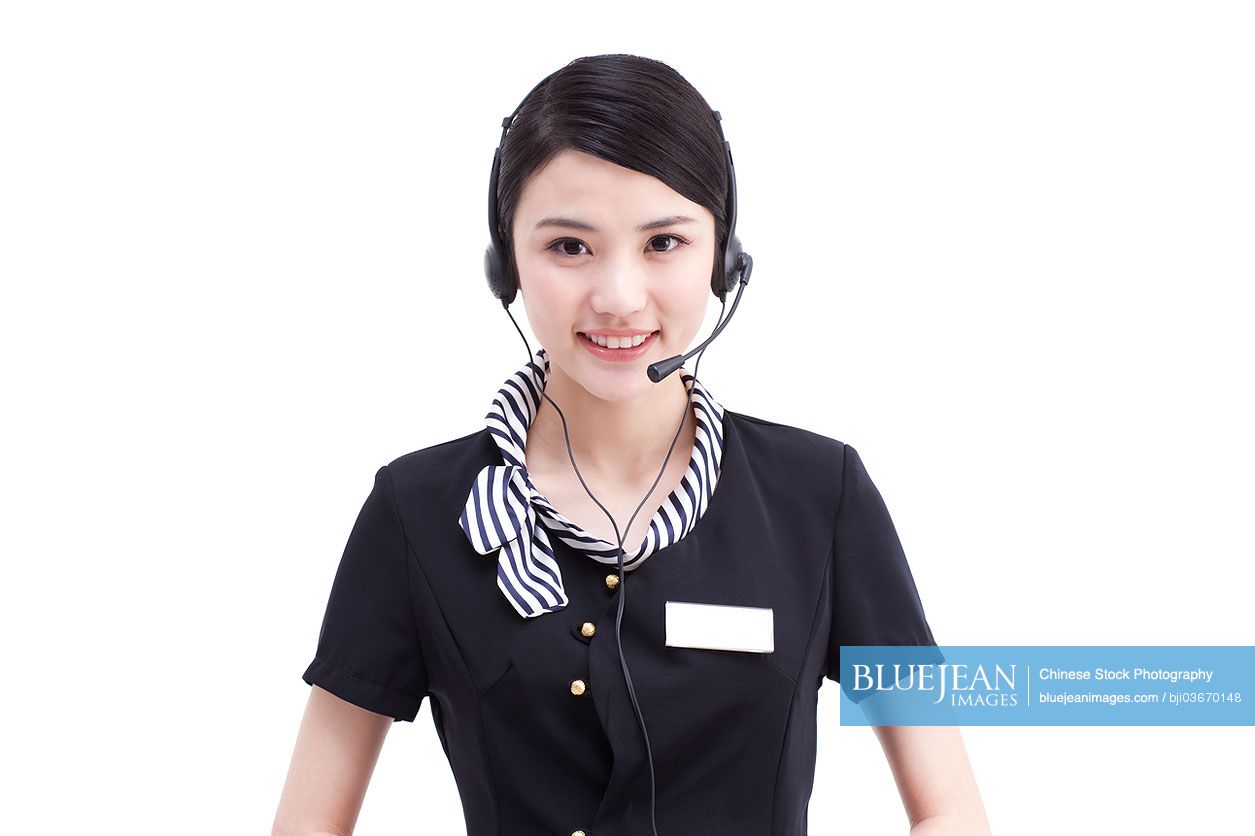 Female Chinese customer service staff