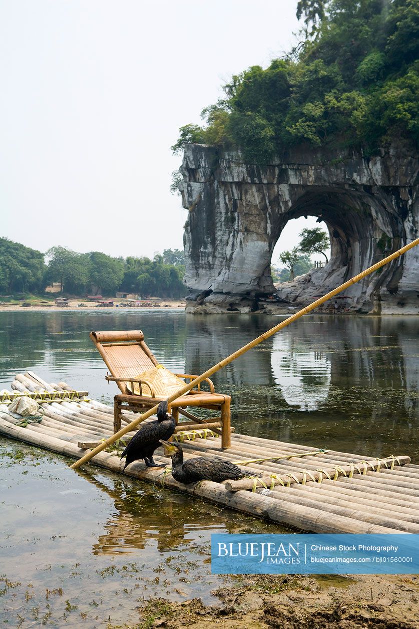 Raft on the Lijiang river
