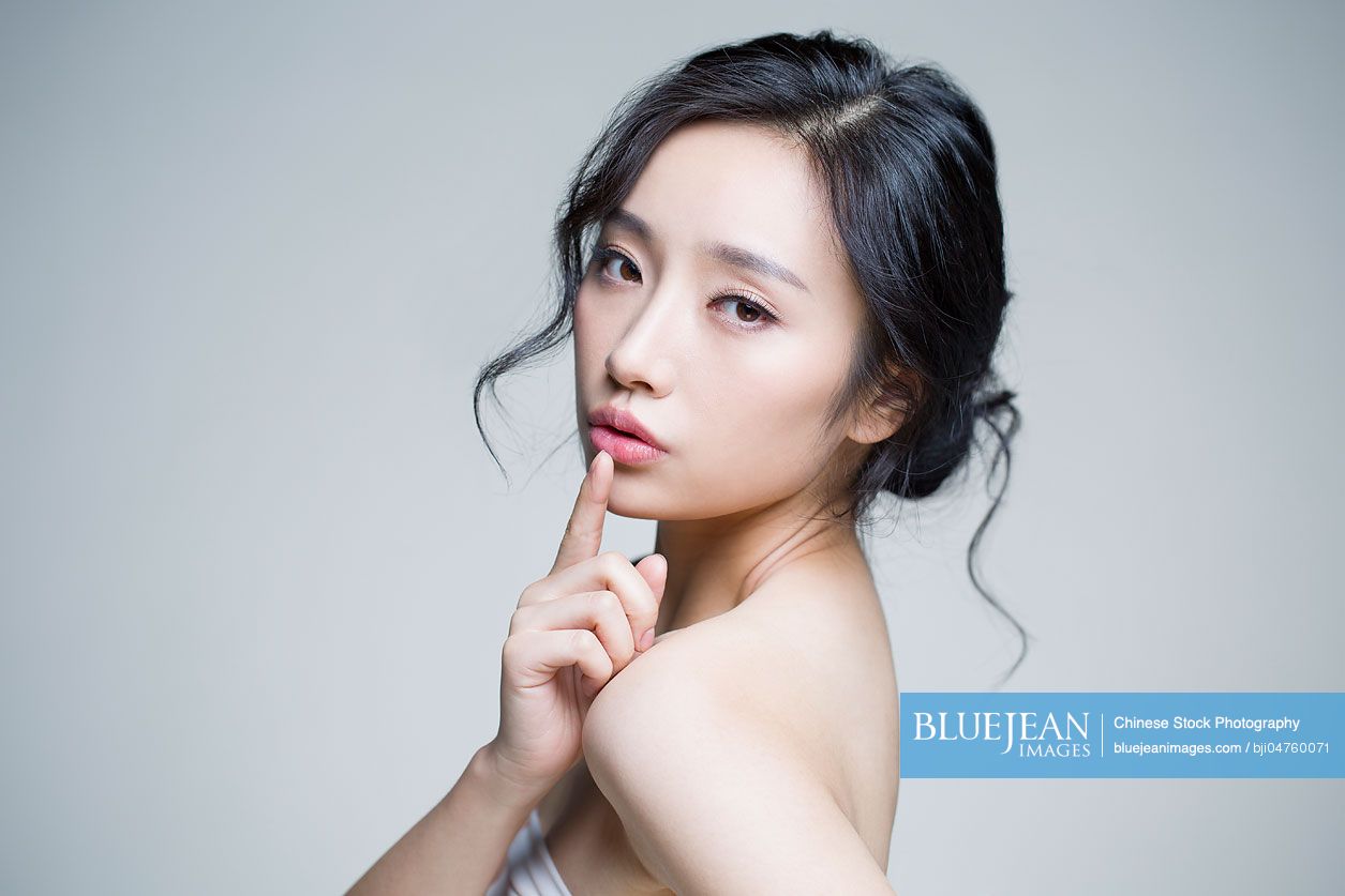 Portrait of beautiful young Chinese woman