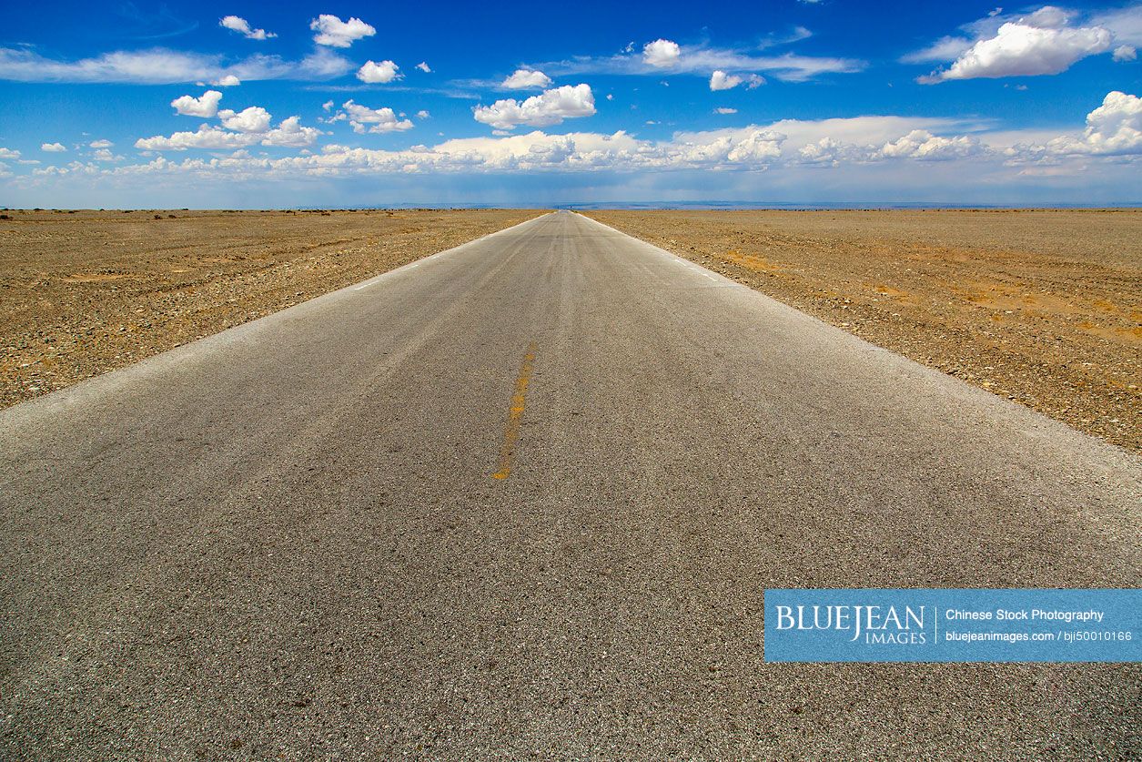Road in Gansu province, China
