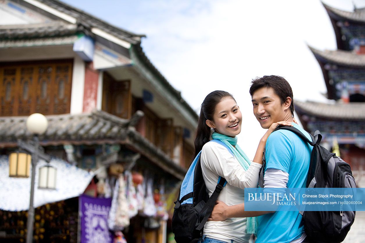 Young Chinese couple exploring Dali-High-res stock photo for download