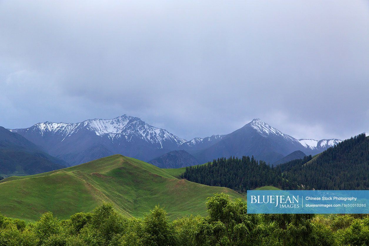 Qilian mountain in Qinghai province, China