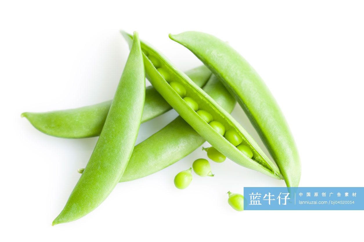 新鲜的豌豆荚