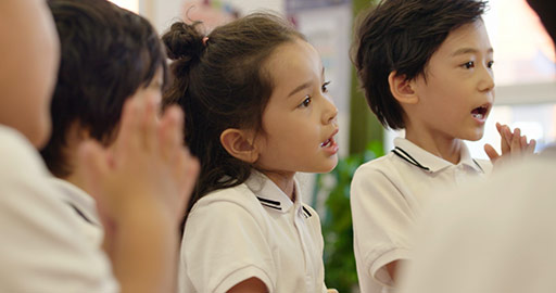 Music class in kindergarten,4K