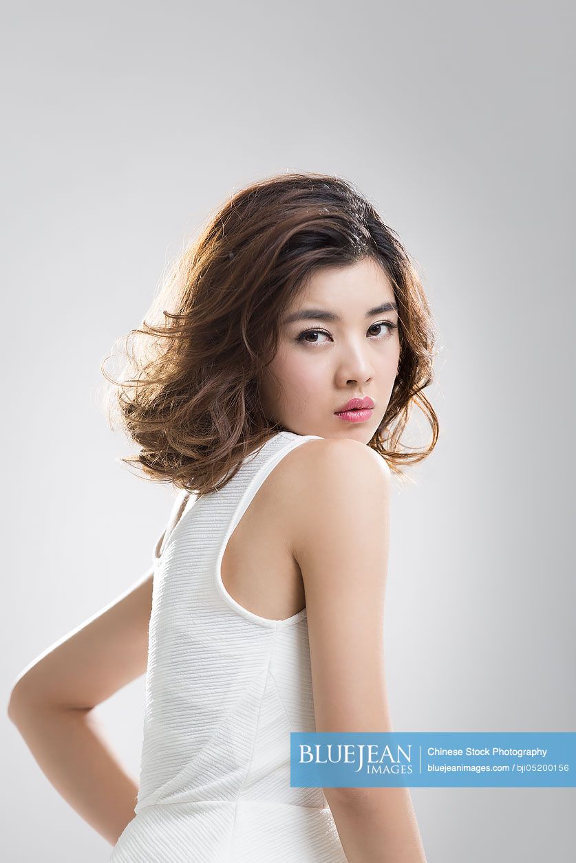 Portrait of beautiful young Chinese woman