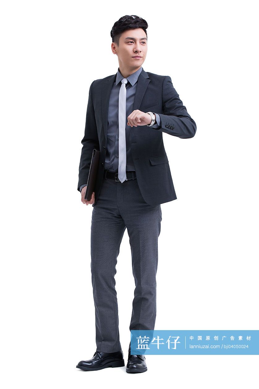 商务男士看时间