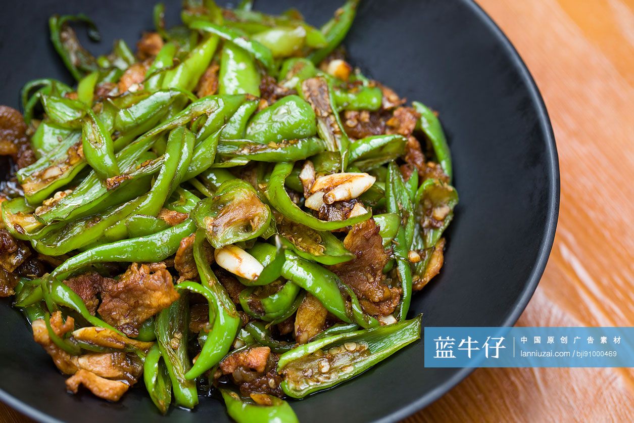 中国菜辣椒炒肉