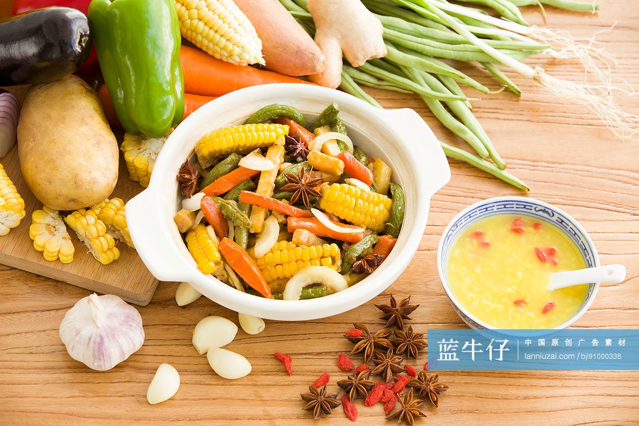 各式蔬菜和菜肴