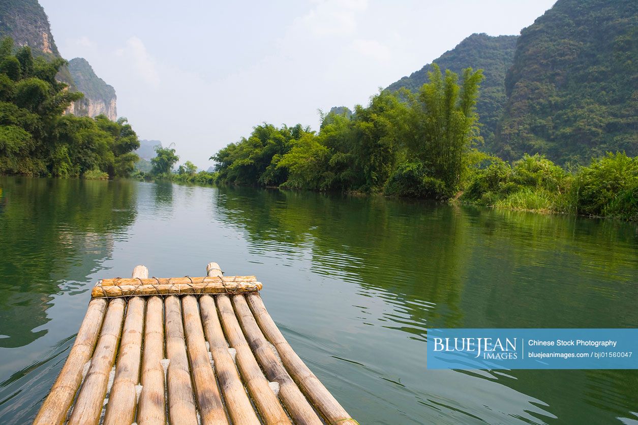Raft on the Lijiang River