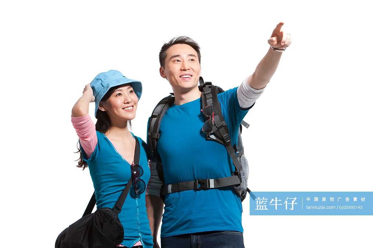 青年夫妇旅游肖像