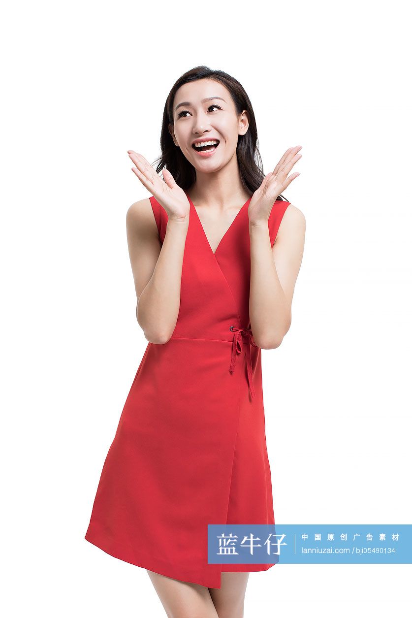 快乐的年轻女子