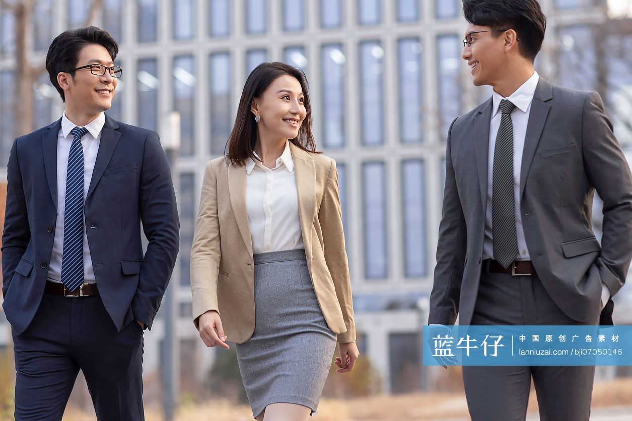 自信的商务团队