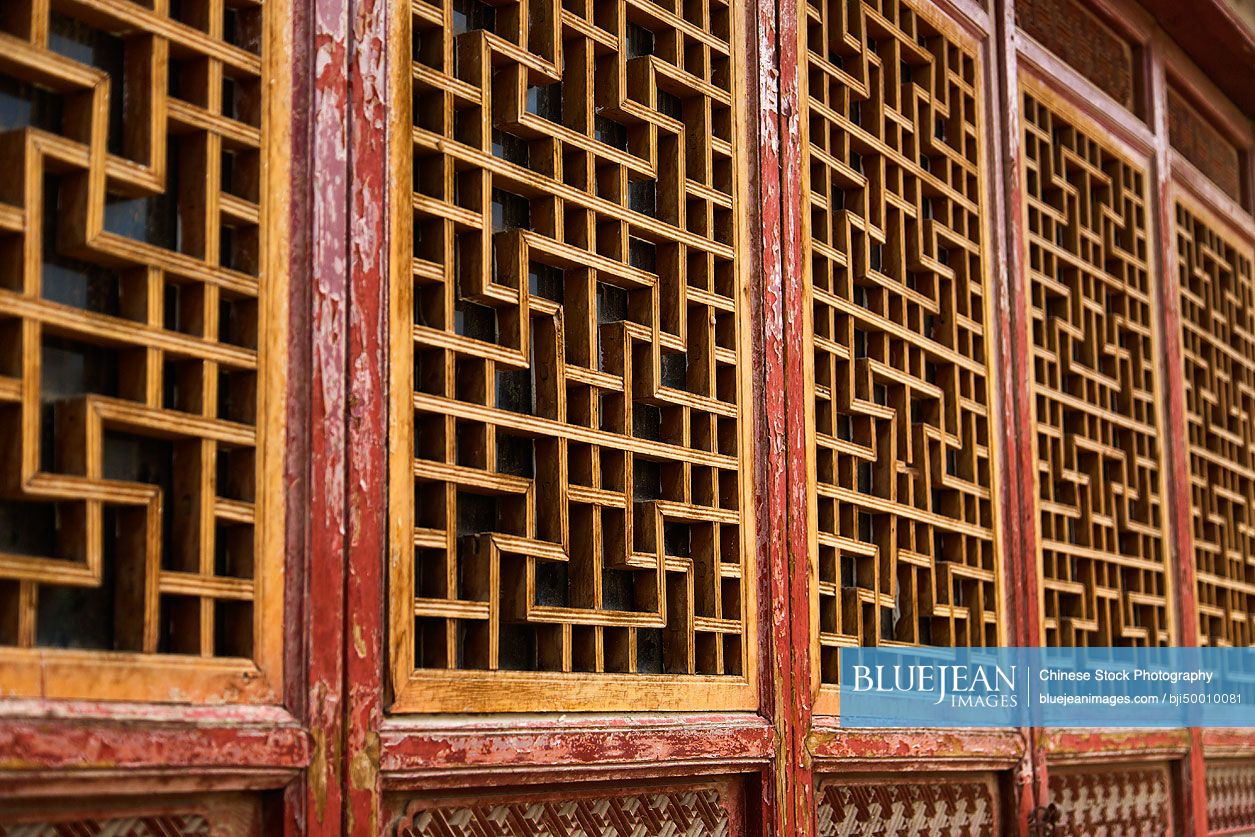 Chinese ancient wooden window