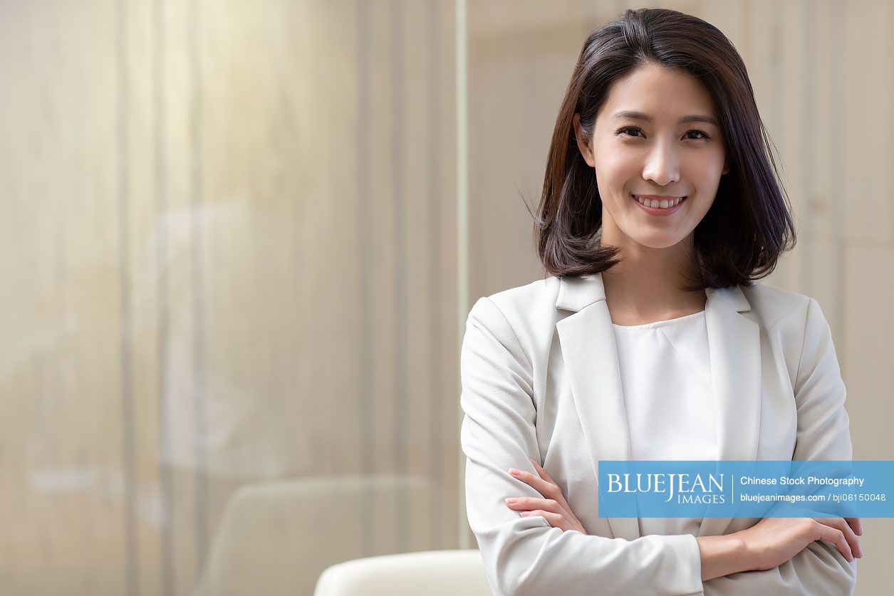 Portrait of confident Chinese businesswoman