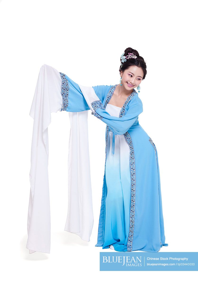 Young Chinese woman in traditional Chinese costume