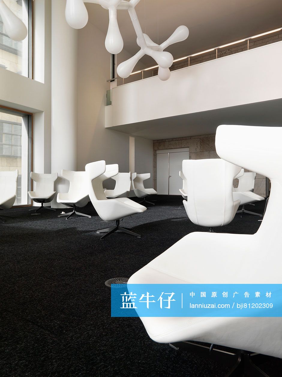 Kirk chairs in Openbare Bibliotheek Amsterdam; Amsterdam; North Holland; Netherlands; Europe