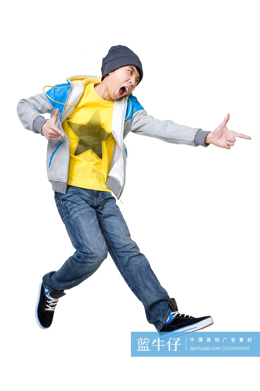 时尚Hip-hop青年男子